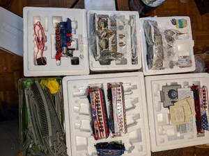 lot 242 image: Holiday Village and Train and Track Set
