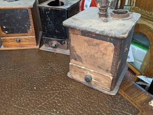 lot 262 image: Four antique coffee grinders