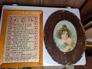 lot 782 image: Cute Framed Art