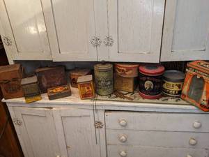 lot 794 image: Awesome Group of Antique Product Tins