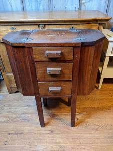 lot 414 image: Vintage Martha Washington Sewing Cabinet
