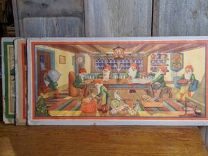 lot 426 image: (3) Vintage Swedish Christmas Prints