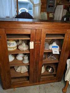 lot 186 image: Antique Wood Cabinet