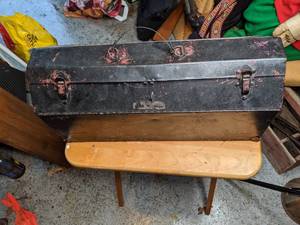lot 110 image: Vintage Toolbox with Generators, Misc. Items