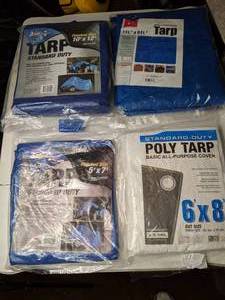 lot 123 image: (4) Tarps in Original Packaging