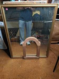 lot 124 image: Large Mirror and Assorted Frames - see photos