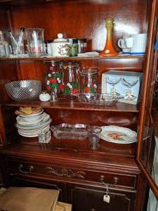 lot 161 image: Cut Glass and Other Servingware Contents of Shelves
