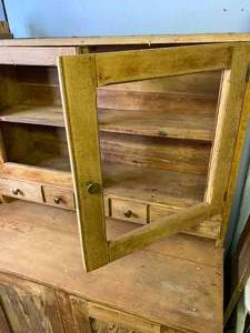 lot 893 image: Antique Wood Cabinet