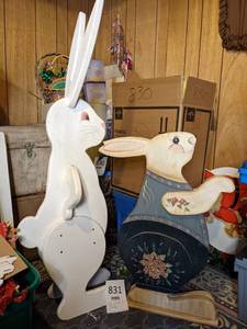 lot 831 image: Easter Bunny Yard Deco