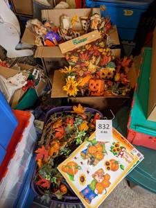 lot 832 image: Mega Halloween Decor Lot