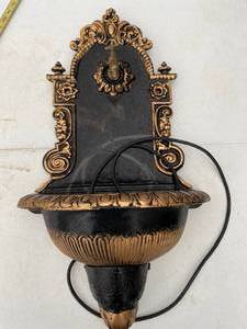 lot 912 image: Cast Iron Wall Fountain with Spigot
