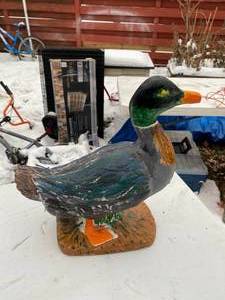lot 915 image: Painted Duck Decoration