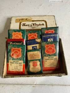 lot 967 image: NOS Vintage Drill Bits in Cigar box