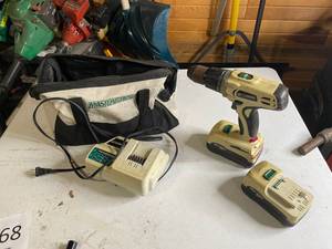 lot 968 image: MasterForce Drill with Battery, Charger and Bag