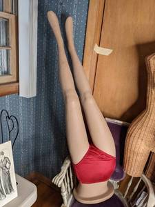 lot 313 image: Vintage Diving Mannequin Legs Retail Display