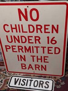lot 347 image: (2) Metal Signs - see photos