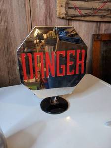 lot 729 image: Battery Operated DANGERSLOW Sign