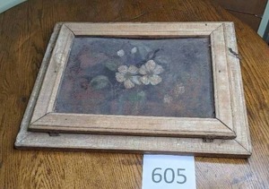 lot 605 image: A Curious Hinged Frame