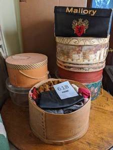 lot 618 image: Hats (and Boxes), Gloves, Scarves, and Some Surprises