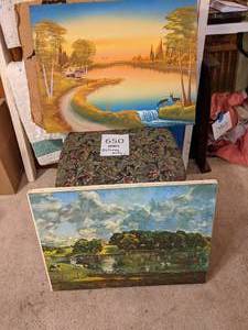 lot 650 image: (2) Large Canvas Prints