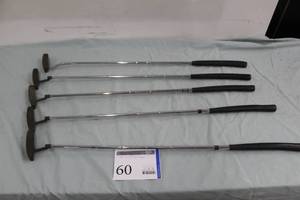 lot 60 image: Lot of (5) Ping Golf Putters - Anser, Pal, Anser 5, Anser, Kushin