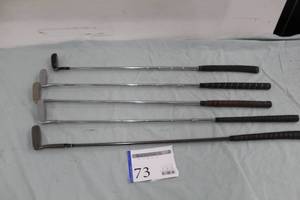 lot 73 image: Lot of (5) Golf Putters - MacGregor Custom CB5, Wilson 8802, Wilson Tour Special I, Wilson Staff 8813, Wilson Original 100