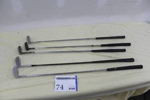 lot 74 image: Lot of (5) Golf Putters - Arnold Palmer, Willie Hoare Wilson, Wilson 8802, Wilson 8802