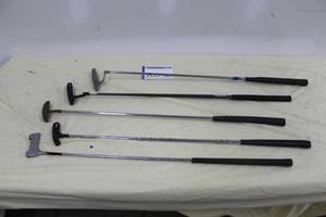 lot 103 image: Lot of (5) Golf Putters - Ray Cook,  Ray Cook K-1, Aero Touch MDL 003, Quest