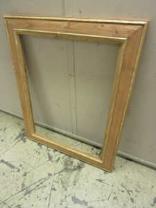 DECORATIVE ART FRAME, 34 x 43, CUSTOM-MADE, CRAFTED OF SOLID WOOD