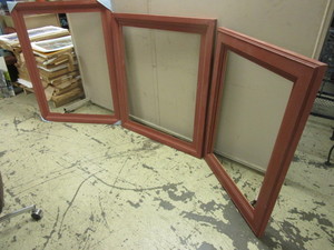 DECORATIVE ART FRAMES, 39 x 49, 39 x 45, 33 x 43, CUSTOM-MADE, CRAFTED OF SOLID WOOD