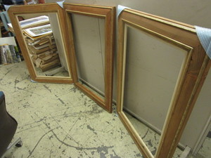 DECORATIVE ART FRAMES, 34 x 48, CUSTOM-MADE, CRAFTED OF SOLID WOOD