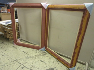 DECORATIVE ART FRAMES, 45 x 53, 40 x 50, CUSTOM-MADE, CRAFTED OF SOLID WOOD