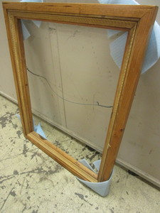 DECORATIVE ART FRAME, 26 x 32, CUSTOM-MADE, CRAFTED OF SOLID SOLID