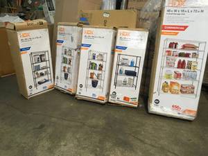 lot 15 image: PALLET WITH HDX SHELVING SEE PICS