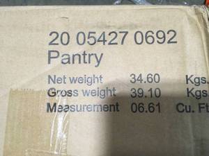 lot 31 image: HOMESTYLES Americana Pantry in White SEE PICS
