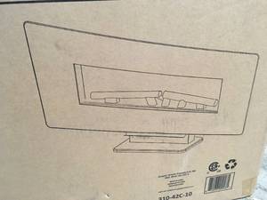 lot 33 image: MUSKOKA 42 in. Curved Front Wall-Mount Electric Fireplace in Black SEE PICS