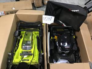 lot 14 image: Pallet with assorted  GAS MOWERS SEE PICS