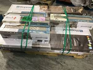 lot 38 image: Pallet with 16 CASES of assorted LIFEPROOF FLOORING SEE PICS