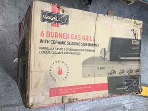 lot 43 image: Nexgrill Evolution 5-Burner Propane Gas Grill in Black with Side Burner and Infrared Technology