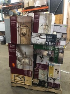 lot 49 image: Pallet whit assorted indoor and outdoor lighting original costumer returns