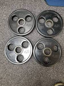 lot 40 image: Lot of (4) GPI Free Weights 10lb.