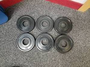 lot 42 image: Lot of (6) Free Weights 2-12lb.