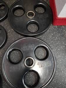 lot 54 image: Lot of (2) GPI Free Weights 35lb.