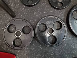 lot 56 image: Lot of (2) GPI Free Weights 25lb.