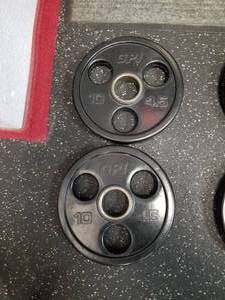 lot 57 image: Lot of (2) GPI Free Weights 10lb.