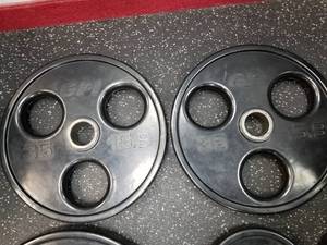 lot 61 image: Lot of (2) GPI Free Weights 35lb.