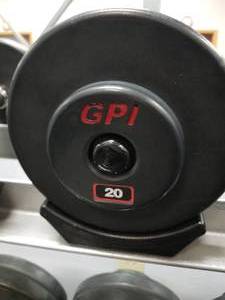 lot 68 image: Lot of (2) GPI Dumbbells 20lb.