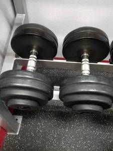 lot 76 image: Lot of (2) GPI Dumbbells 55lb.