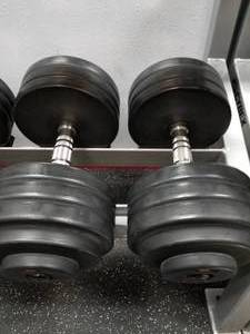 lot 80 image: Lot of (2) GPI Dumbbells 75lb.