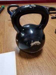 lot 107 image: CAP Cast Iron Kettlebell 50lb.